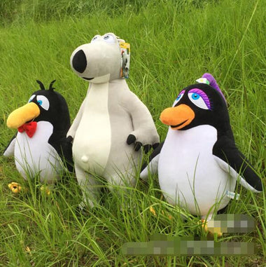 Penguins and Bear Stuffed Toy